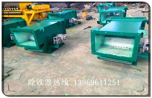 永磁管道自卸式除鐵器，永磁管道自卸式除鐵器廠家_遠(yuǎn)力永磁管道自卸式除鐵器廠家12000高斯_可定制工作原理_安裝示意圖 