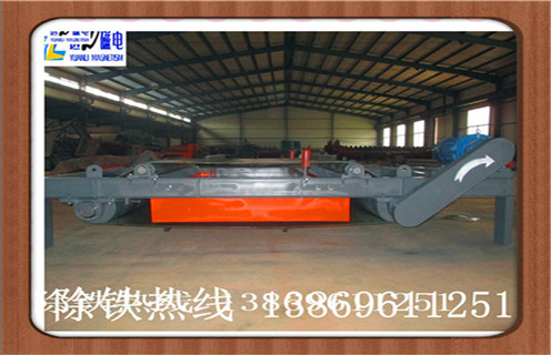 自卸式電磁除鐵器，福建超強(qiáng)干式自卸式電磁除鐵器_福建超強(qiáng)干式自卸式電磁除鐵器廠家配件_型號(hào)及工作視頻